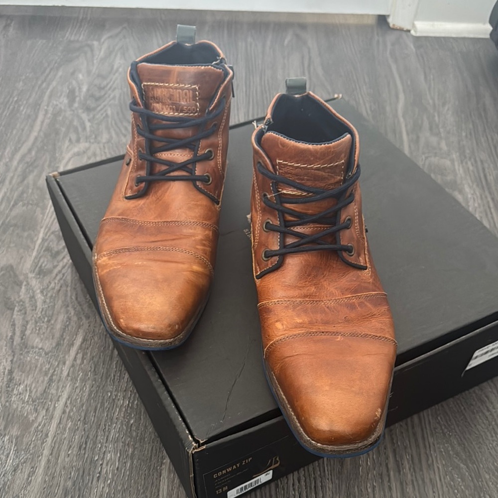 Steve Madden Brown Leather Men's Shoes
